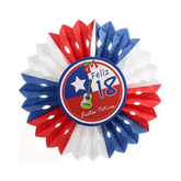 ADORNO ESCARAPELA TRICOLOR FELIZ